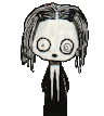 Gif animé gothique poupée